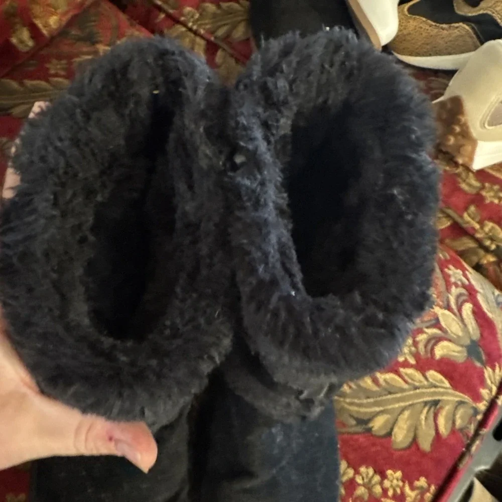 GBG Los Angeles Womens Adlea Black Winter & Snow Boots 7